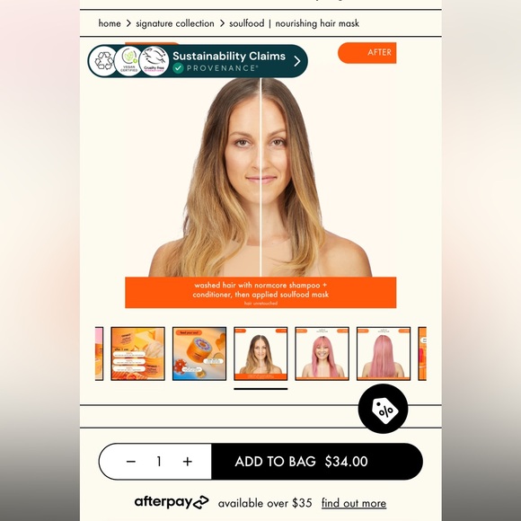 AMIKIA
Soulfood, nourishing mask
Hydro rush intense moisture leave in - Picture 4 of 6